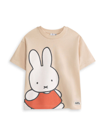Dsiney Kidz - Vanilla Underground Brown Miffy Character Face Short Sleeved T-Shirt image 1