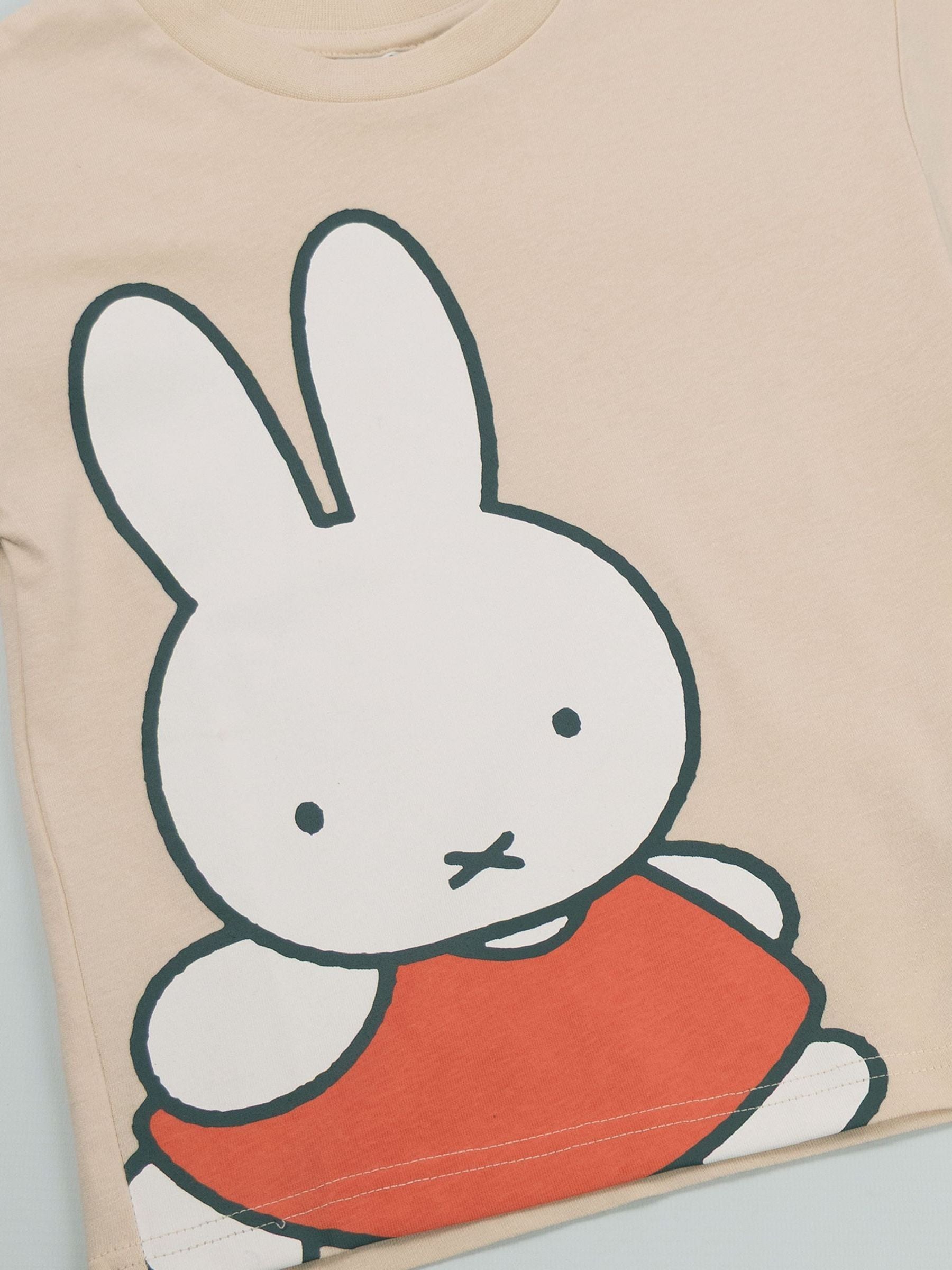 Dsiney Kidz - Vanilla Underground Brown Miffy Character Face Short Sleeved T-Shirt image 3