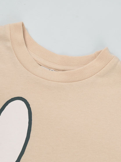 Dsiney Kidz - Vanilla Underground Brown Miffy Character Face Short Sleeved T-Shirt image 4