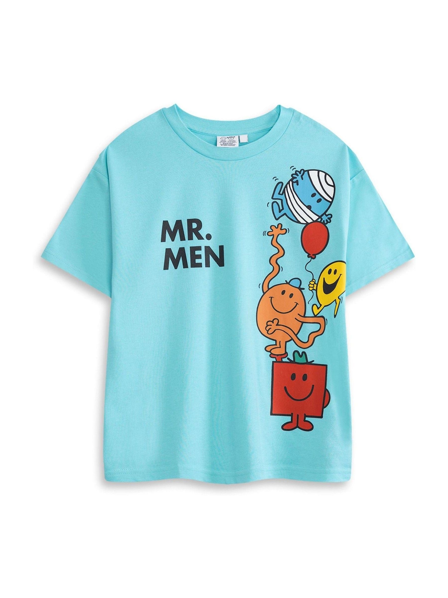 Dsiney Kidz - Vanilla Underground Blue Mr. Men Short Sleeved T-Shirts 3 Pack image 2