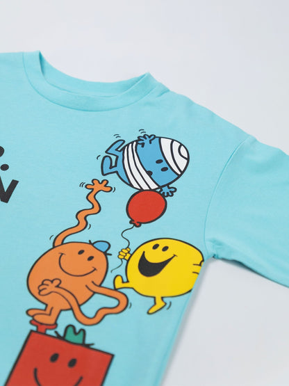 Dsiney Kidz - Vanilla Underground Blue Mr. Men Short Sleeved T-Shirts 3 Pack image 5