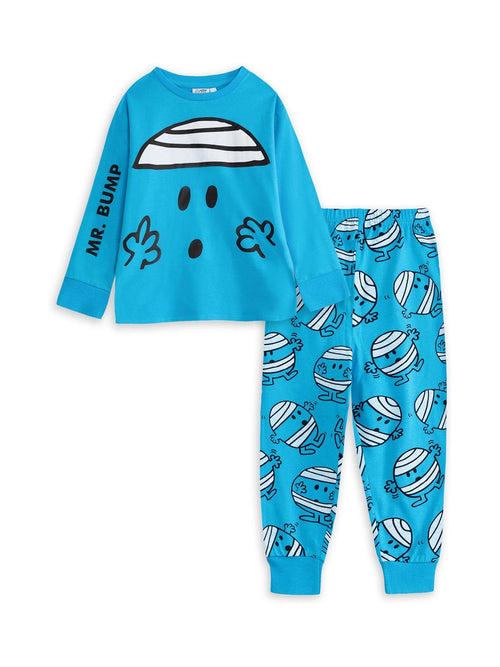Vanilla Underground Blue Mr. Bump Long Sleeve Leg Pyjamas Set image 1
