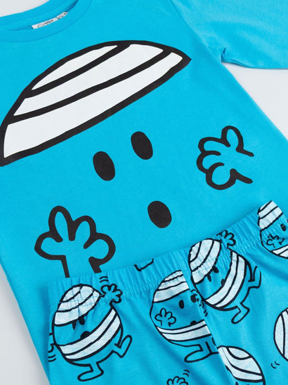 Dsiney Kidz - Vanilla Underground Blue Mr. Bump Long Sleeve Leg Pyjamas Set image 4