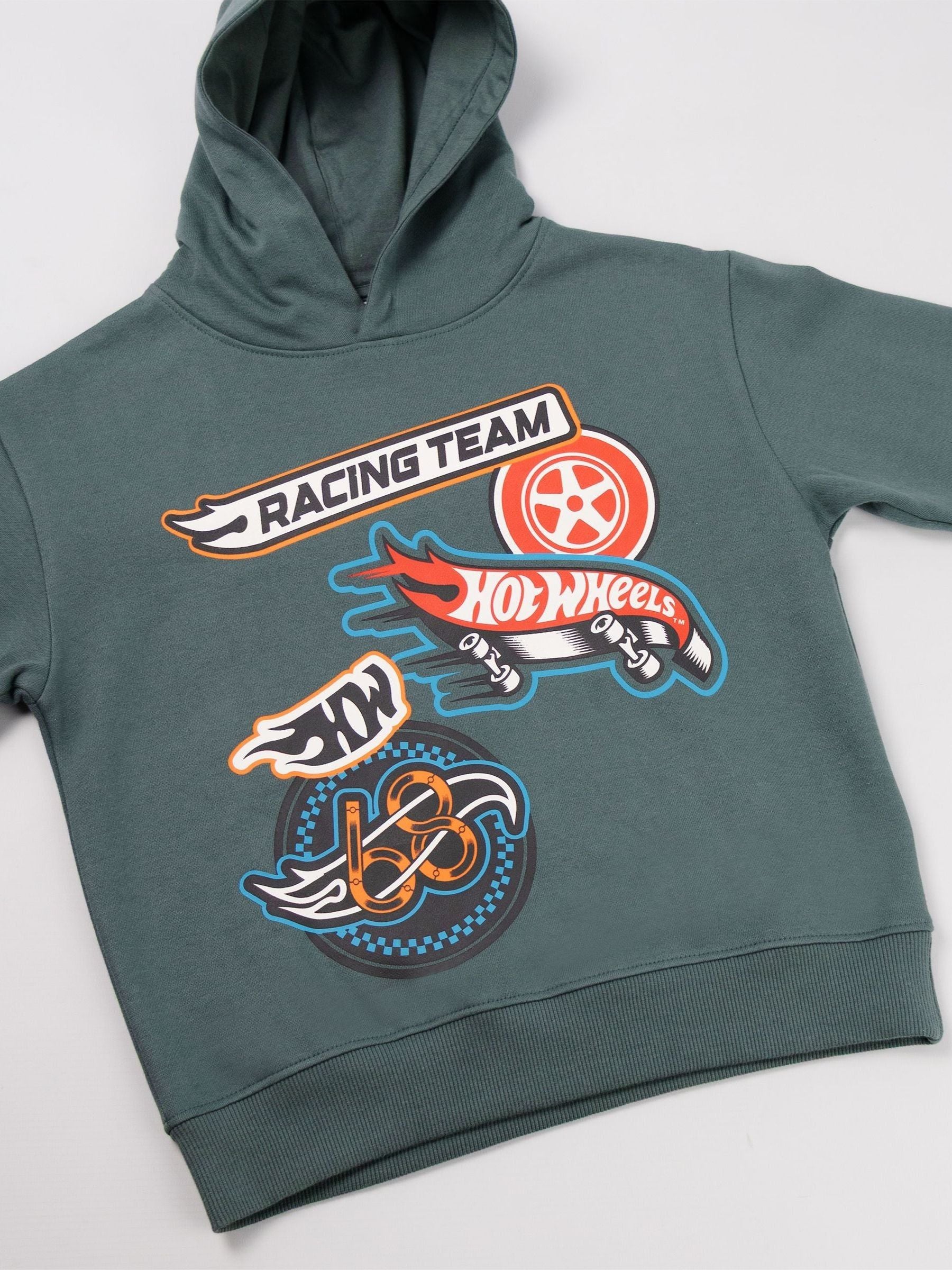 Dsiney Kidz - Vanilla Underground Grey Hot Wheels Racing Team Hoodie and Joggers Set image 3