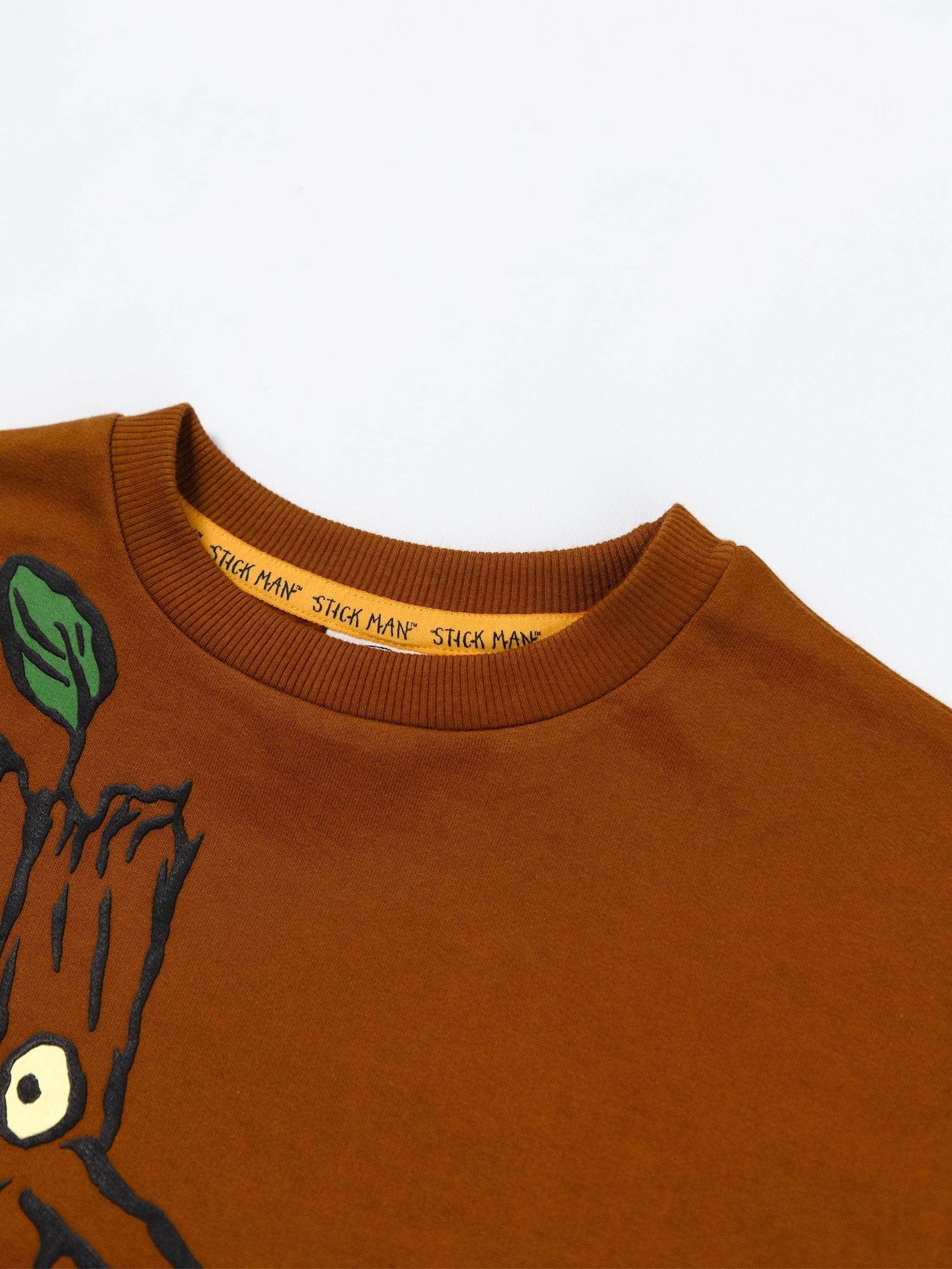 Dsiney Kidz - Vanilla Underground Brown Stickman Sweatshirt image 4