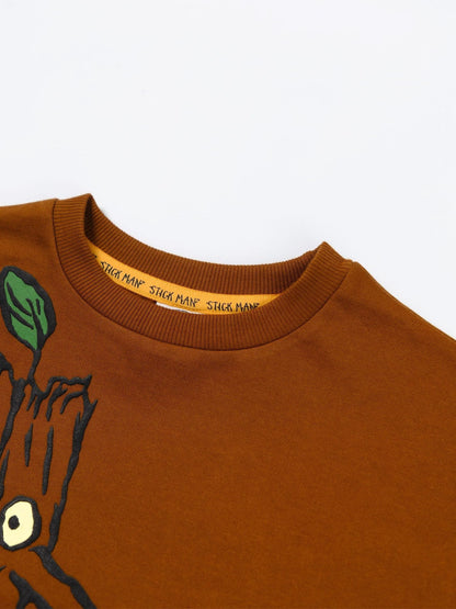 Dsiney Kidz - Vanilla Underground Brown Stickman Sweatshirt image 4