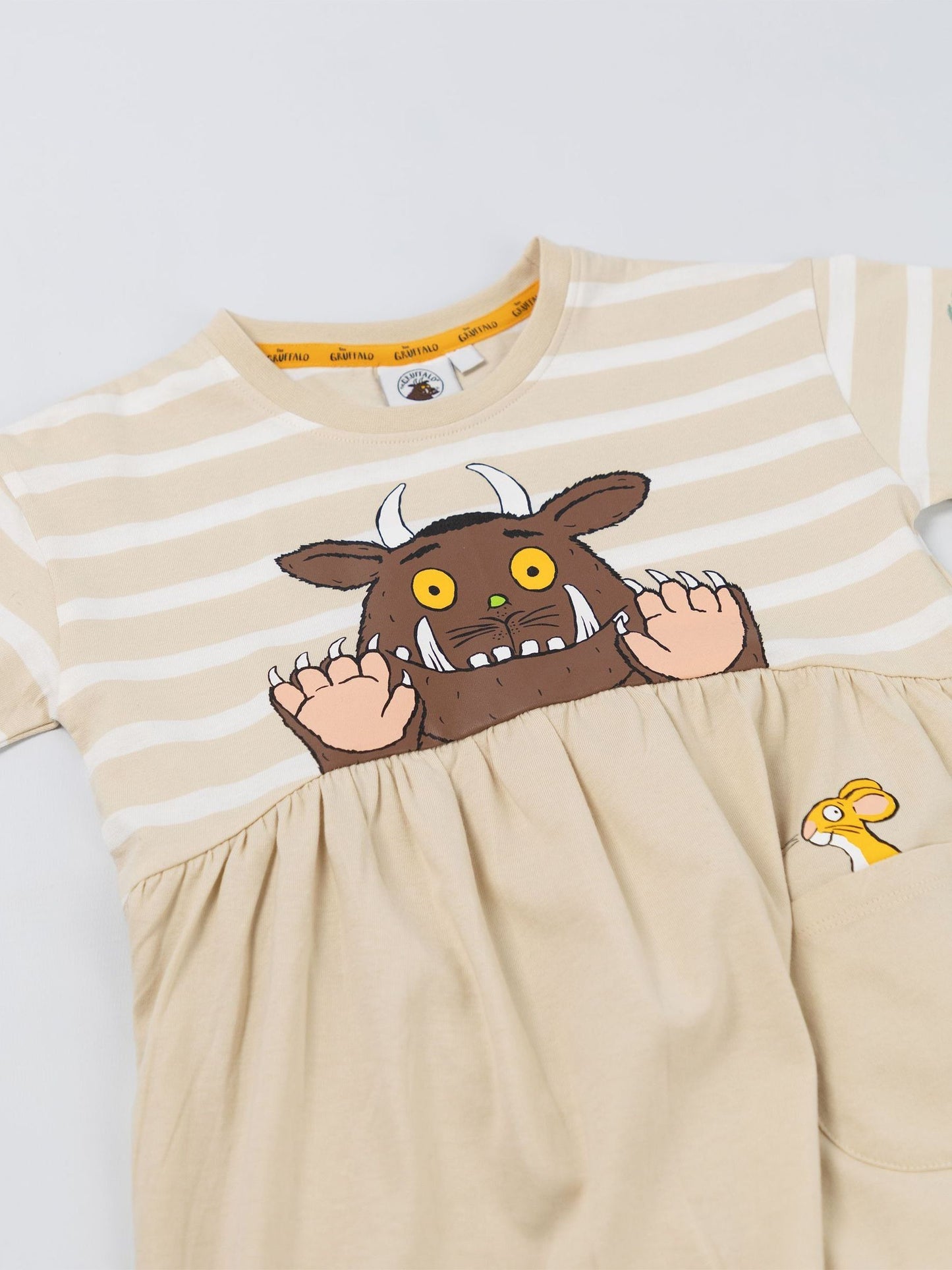 Vanilla Underground Brown Gruffalo & Friends Stripe Dress image 5
