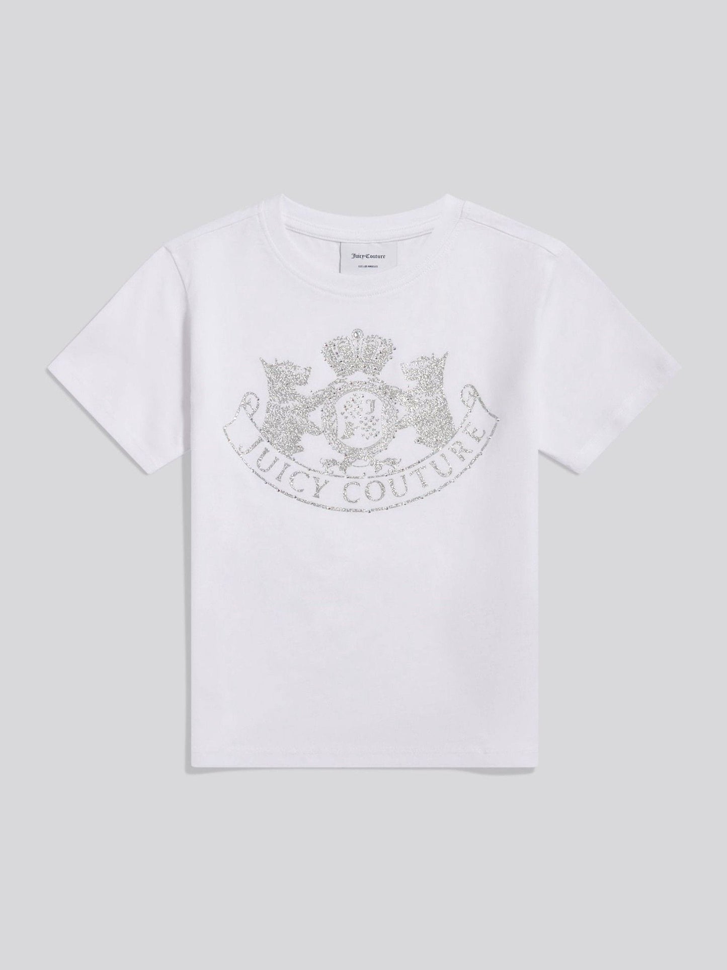 Dsiney Kidz - Juicy Couture White Heritage Diamante Fitted T-Shirt image 1