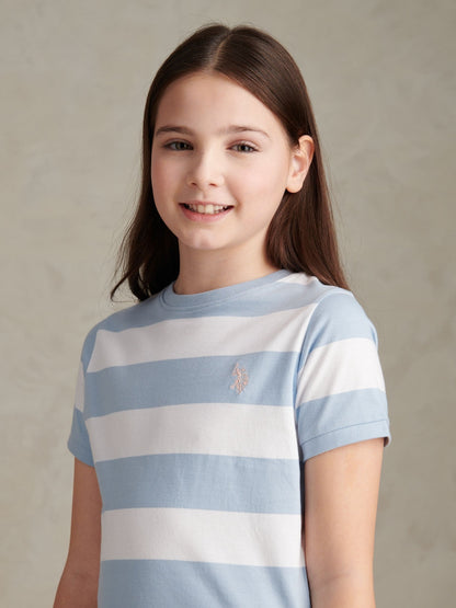 Dsiney Kidz - U.S. Polo Assn Blue Stripe Logo T-Shirt image 2