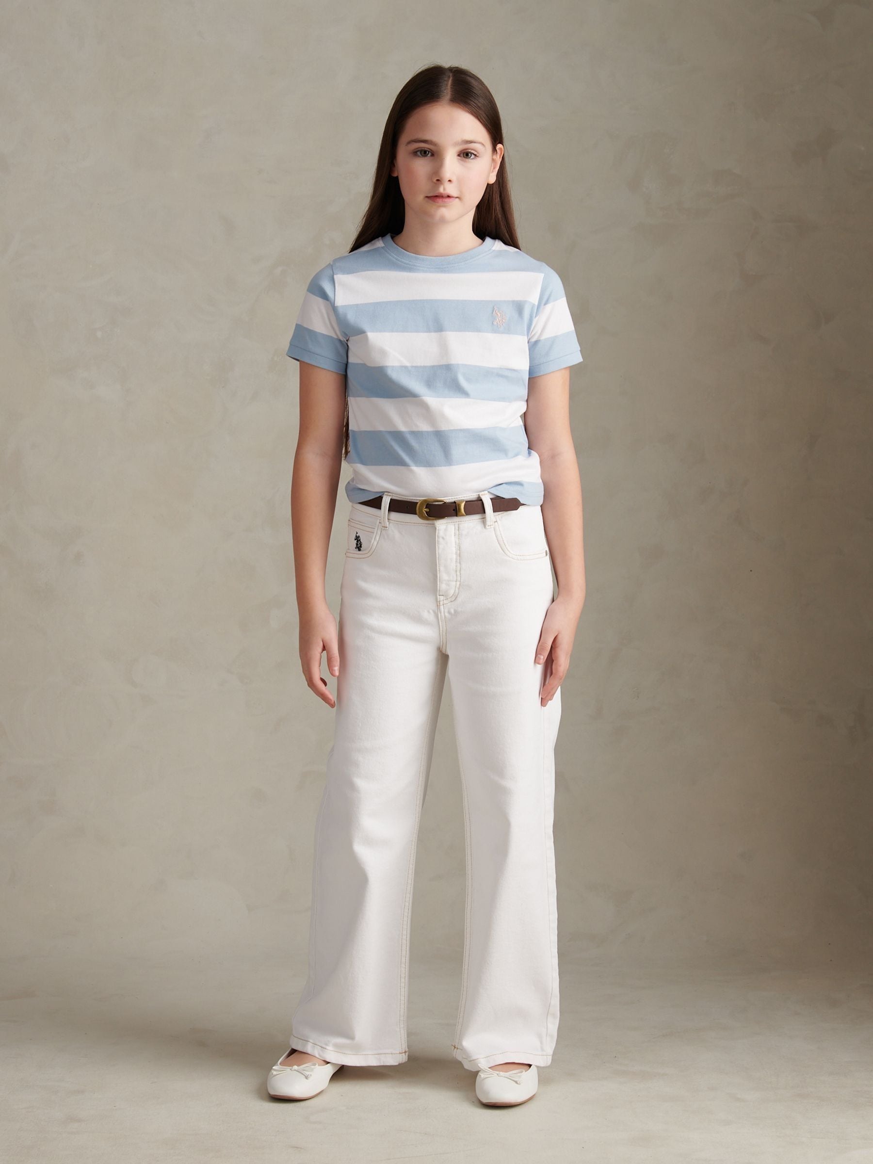 Dsiney Kidz - U.S. Polo Assn Blue Stripe Logo T-Shirt image 3