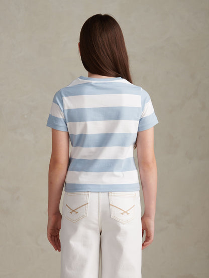 Dsiney Kidz - U.S. Polo Assn Blue Stripe Logo T-Shirt image 4