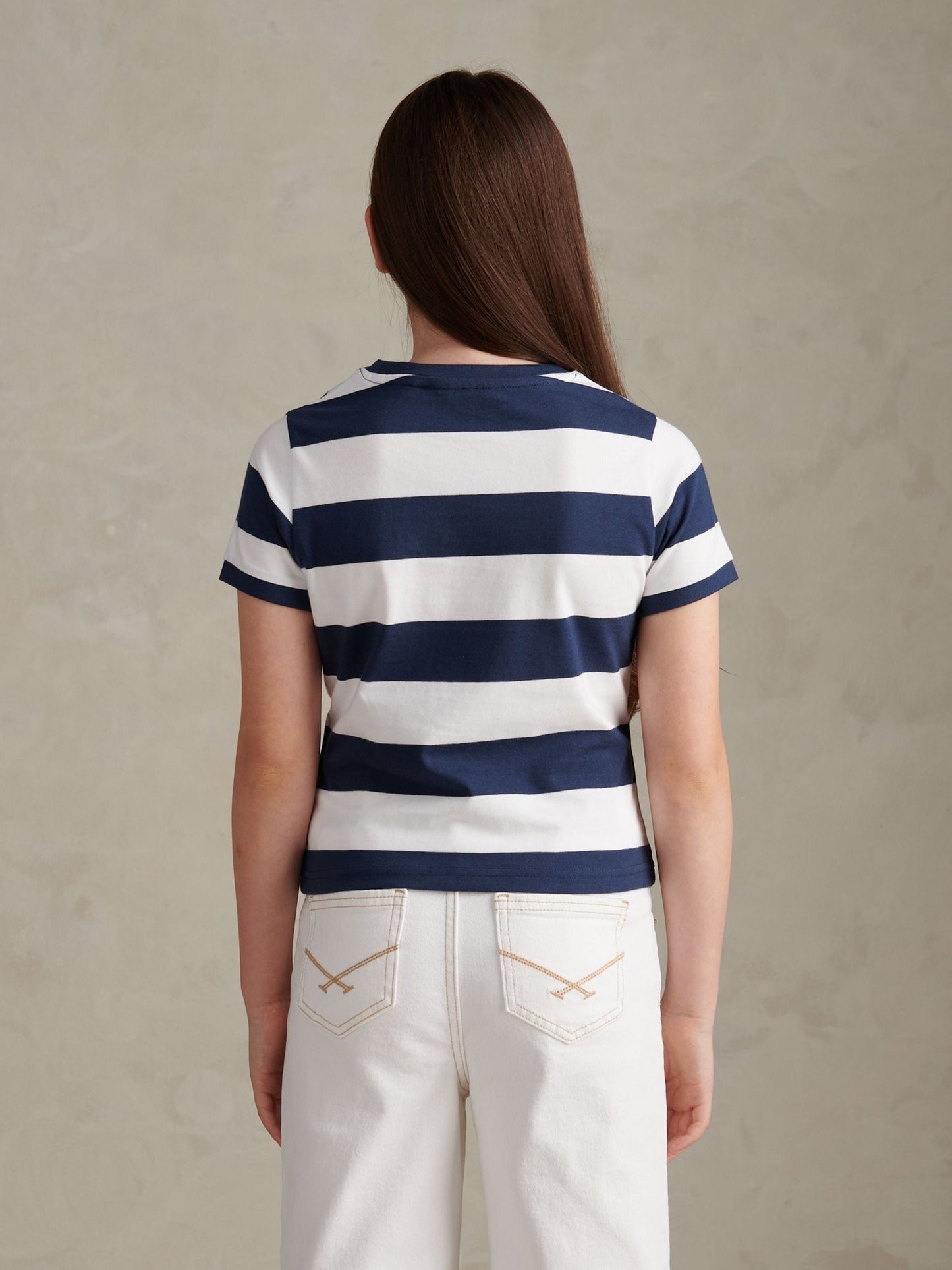 Dsiney Kidz - U.S. Polo Assn Dark Blue Stripe Logo T-Shirt image 4