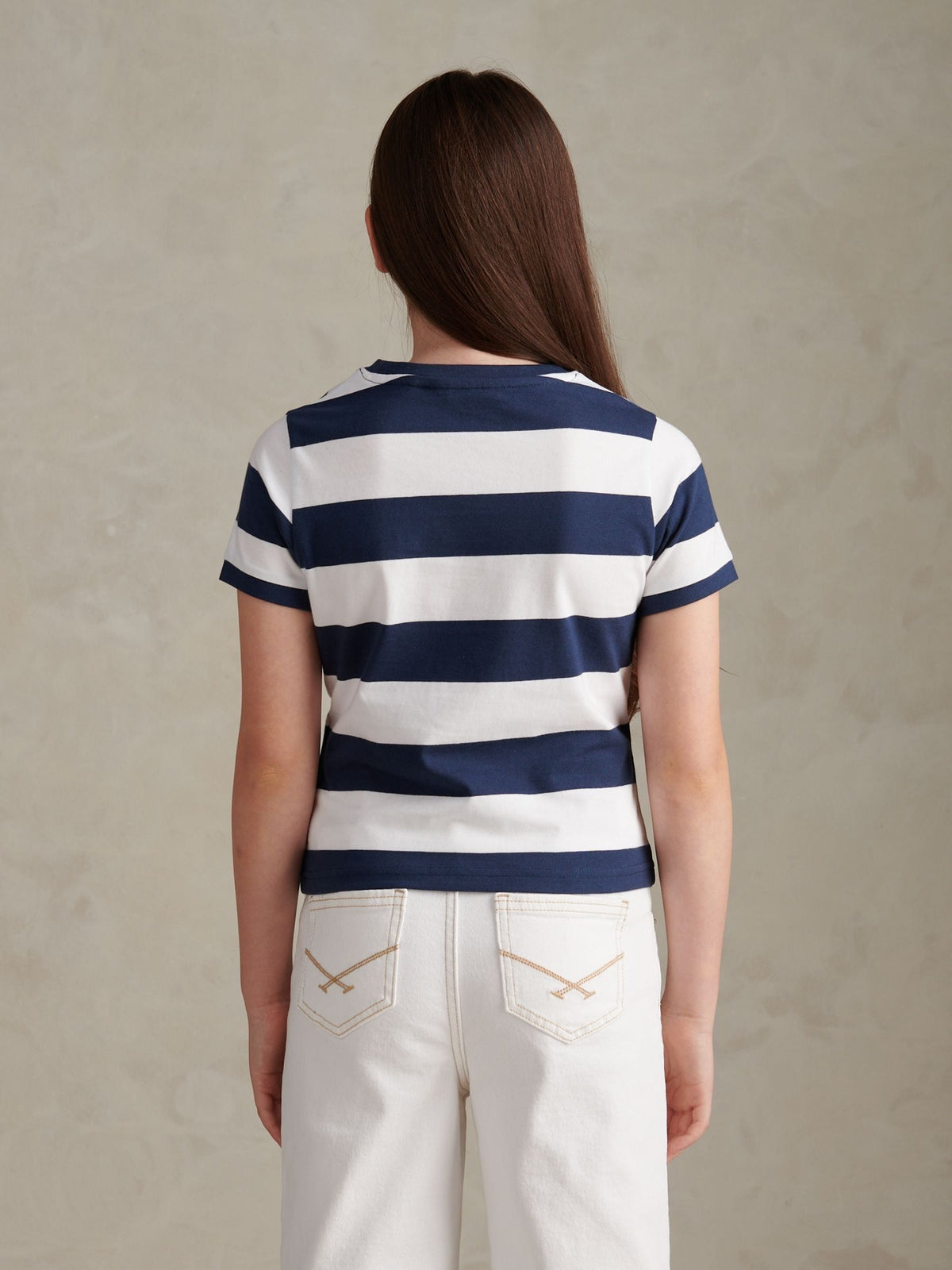 Dsiney Kidz - U.S. Polo Assn Dark Blue Stripe Logo T-Shirt image 4