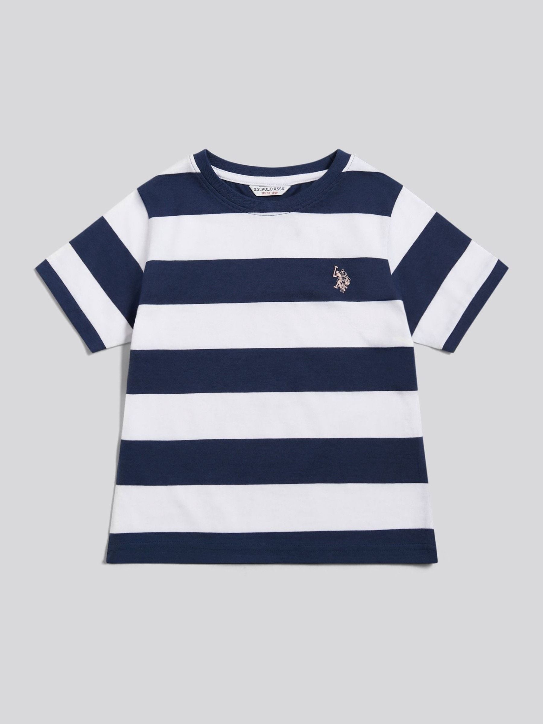 Dsiney Kidz - U.S. Polo Assn Dark Blue Stripe Logo T-Shirt image 5