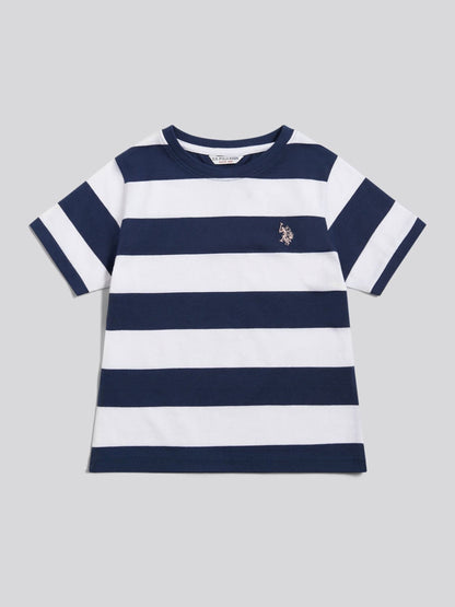 Dsiney Kidz - U.S. Polo Assn Dark Blue Stripe Logo T-Shirt image 5