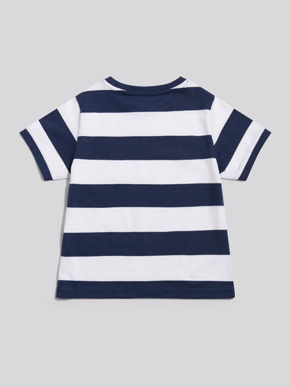 Dsiney Kidz - U.S. Polo Assn Dark Blue Stripe Logo T-Shirt image 6
