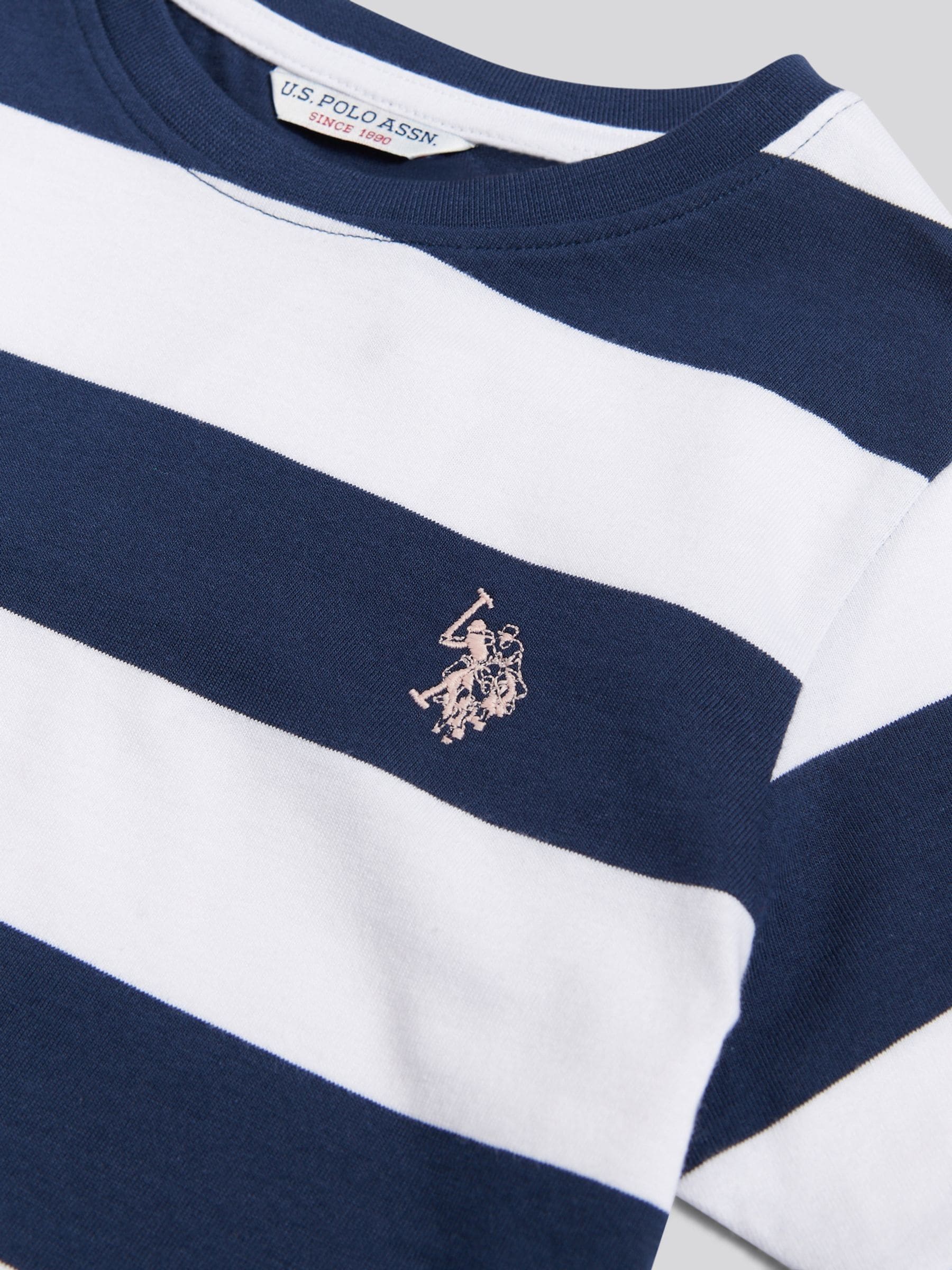 Dsiney Kidz - U.S. Polo Assn Dark Blue Stripe Logo T-Shirt image 7