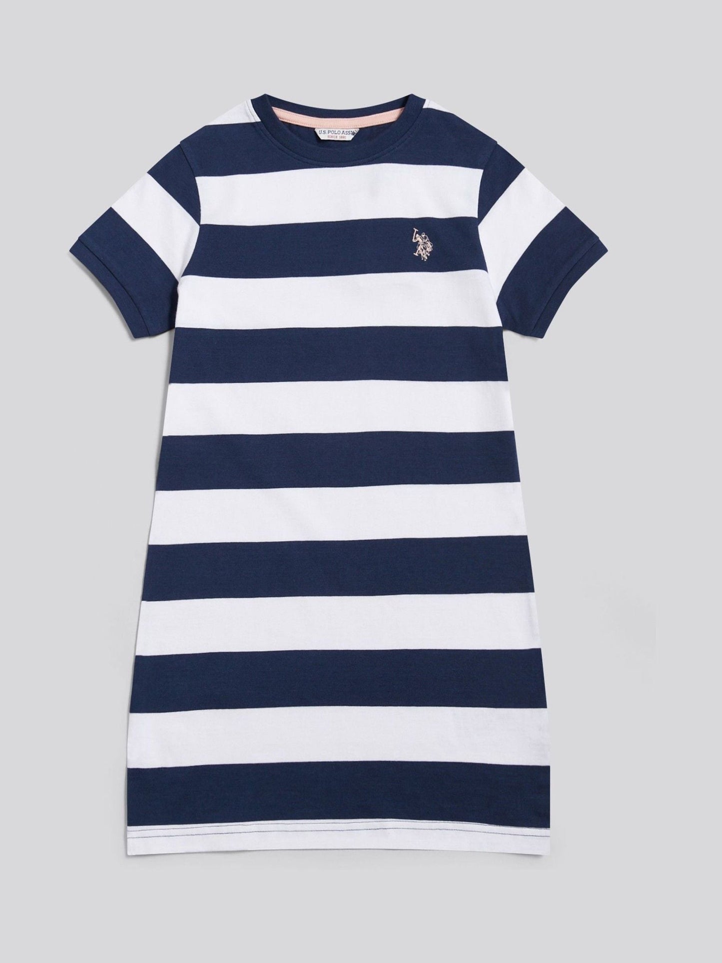 U.S. Polo Assn Blue Striped T-Shirt Dress image 5