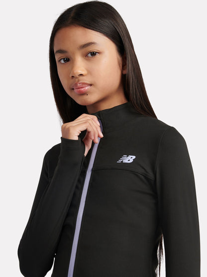 Dsiney Kidz - New Balance Black Performance Zip Funnel Jacket image 4