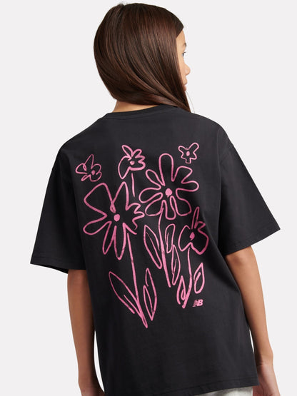 Dsiney Kidz - New Balance Black Athletics Graffiti Graphic T-Shirt image 4