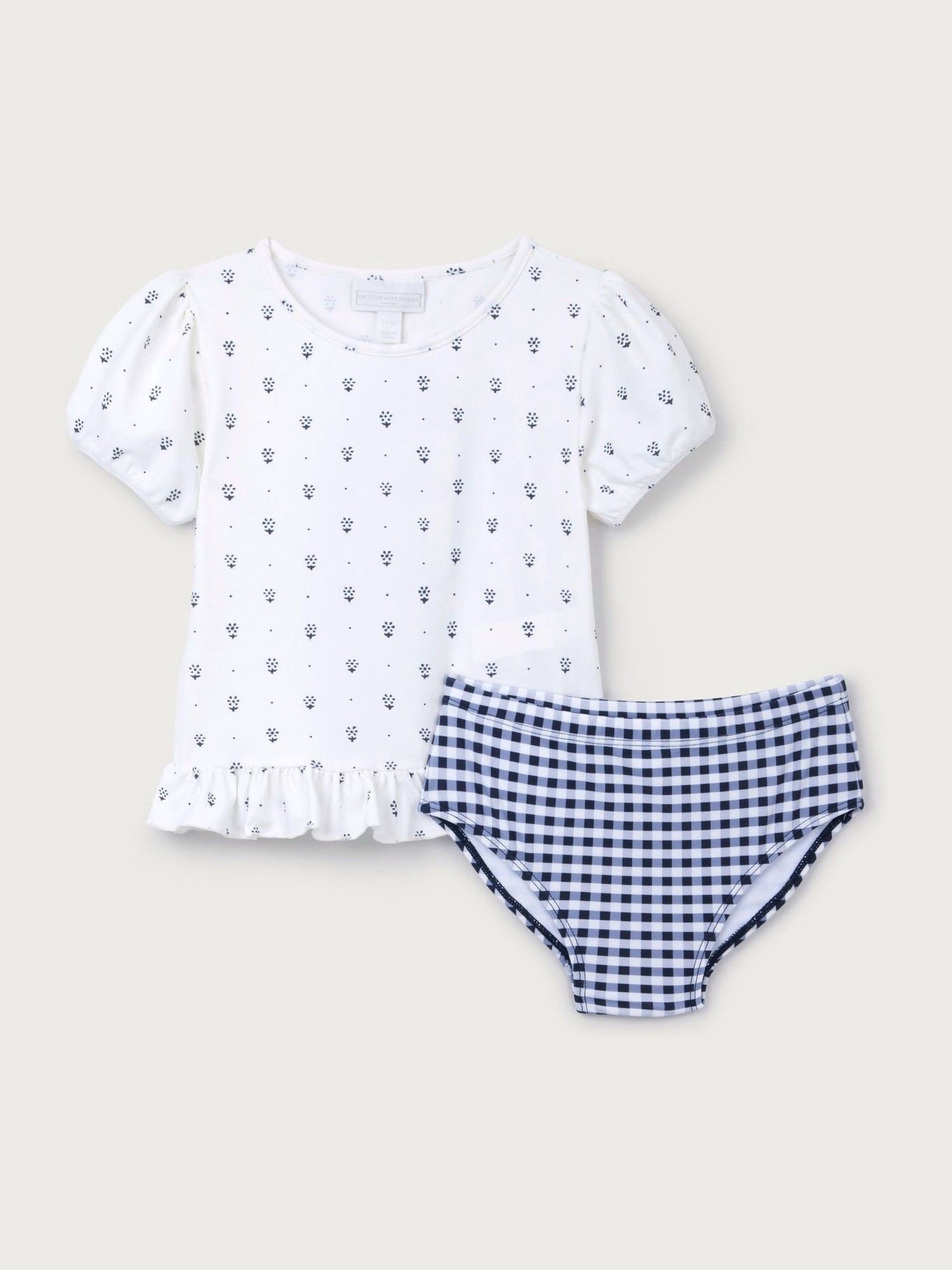 The White Company White Daisy Rash Guard & Bottoms Set image 1