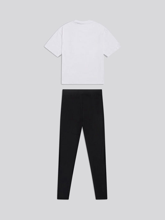 Dsiney Kidz - Juicy Couture White Diamante T-Shirt & Leggings Set image 2