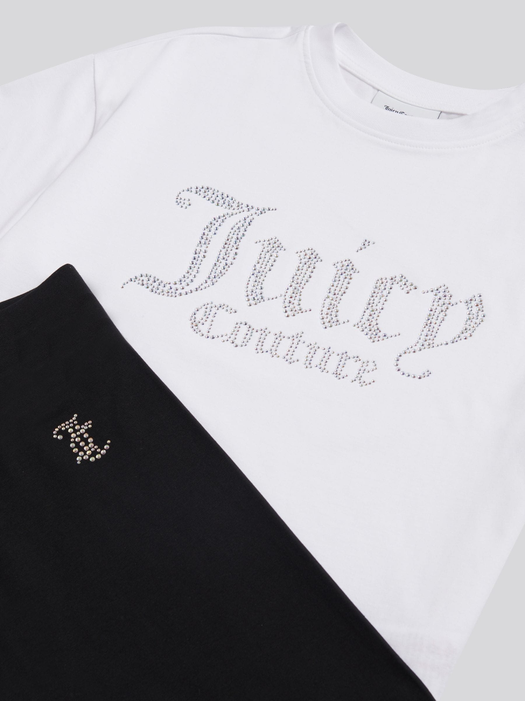 Dsiney Kidz - Juicy Couture White Diamante T-Shirt & Leggings Set image 3