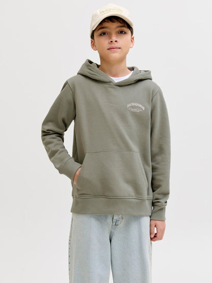 Dsiney Kidz - JACK & JONES JUNIOR Green Logo Back Print Hoodie image 1