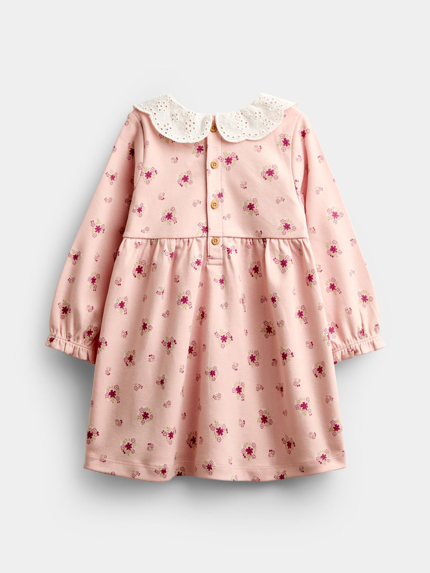 Dsiney Kidz - JoJo Maman Bébé Pink Ditsy Floral Smocked Baby Dress Set image 3
