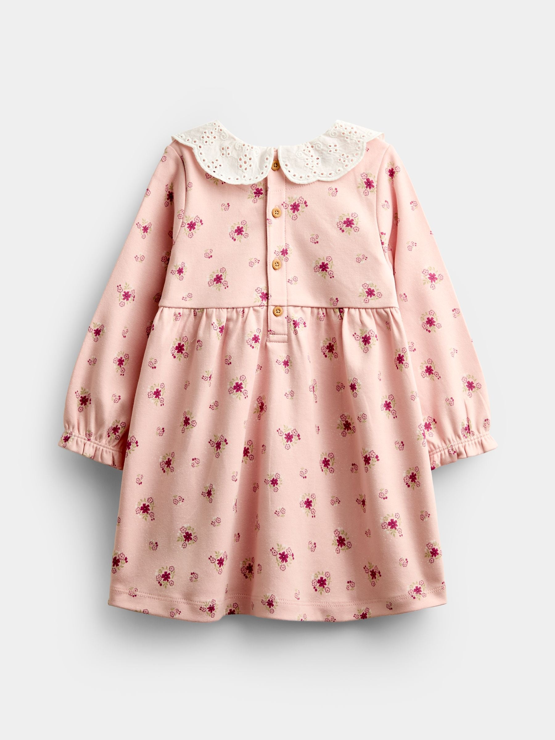 Dsiney Kidz - JoJo Maman Bébé Pink Ditsy Floral Smocked Baby Dress Set image 3