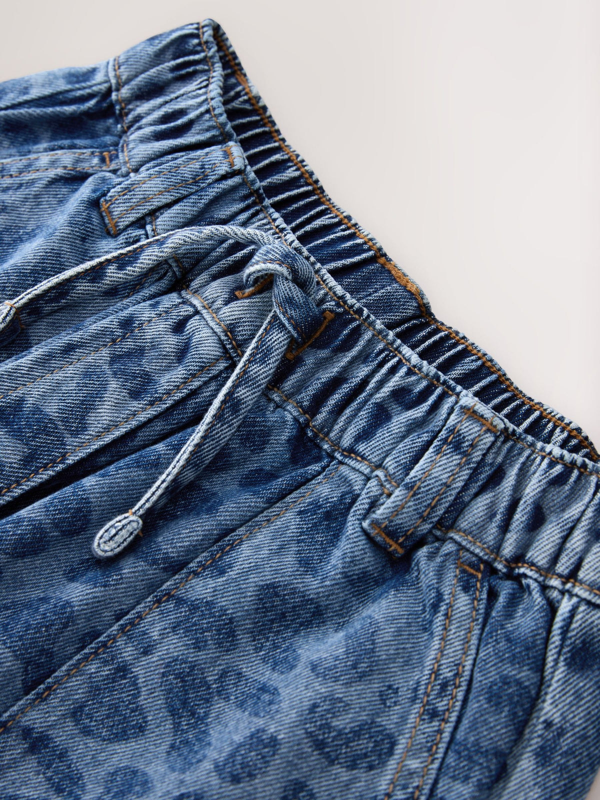 Dsiney Kidz - Leopard Print Denim Pull On Wide Leg Trousers (3-16yrs) image 8