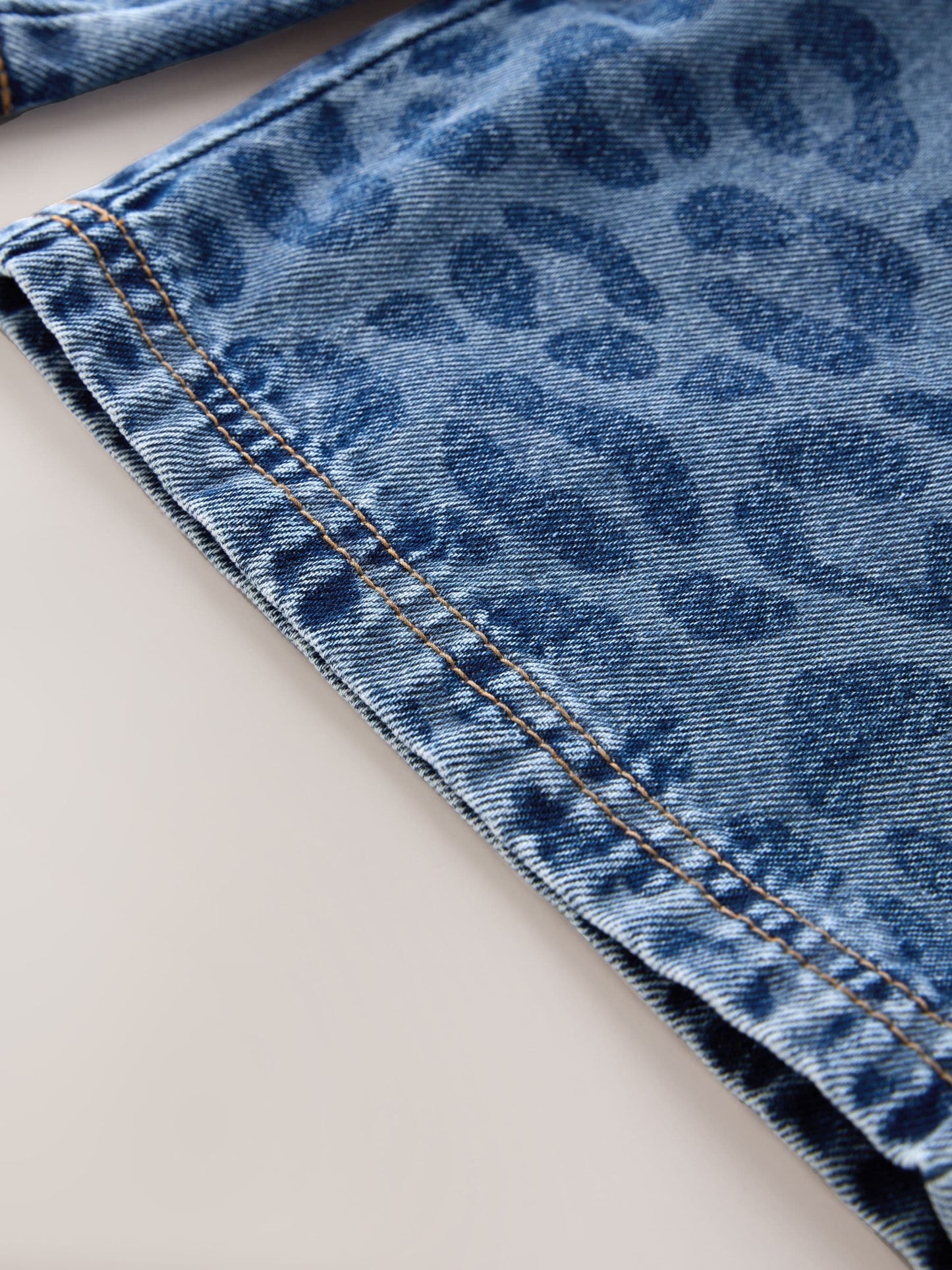 Dsiney Kidz - Leopard Print Denim Pull On Wide Leg Trousers (3-16yrs) image 9
