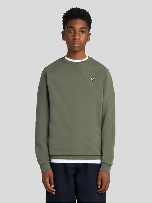 Dsiney Kidz - Lyle & Scott Green Crew Neck Boys Sweatshirt image 1