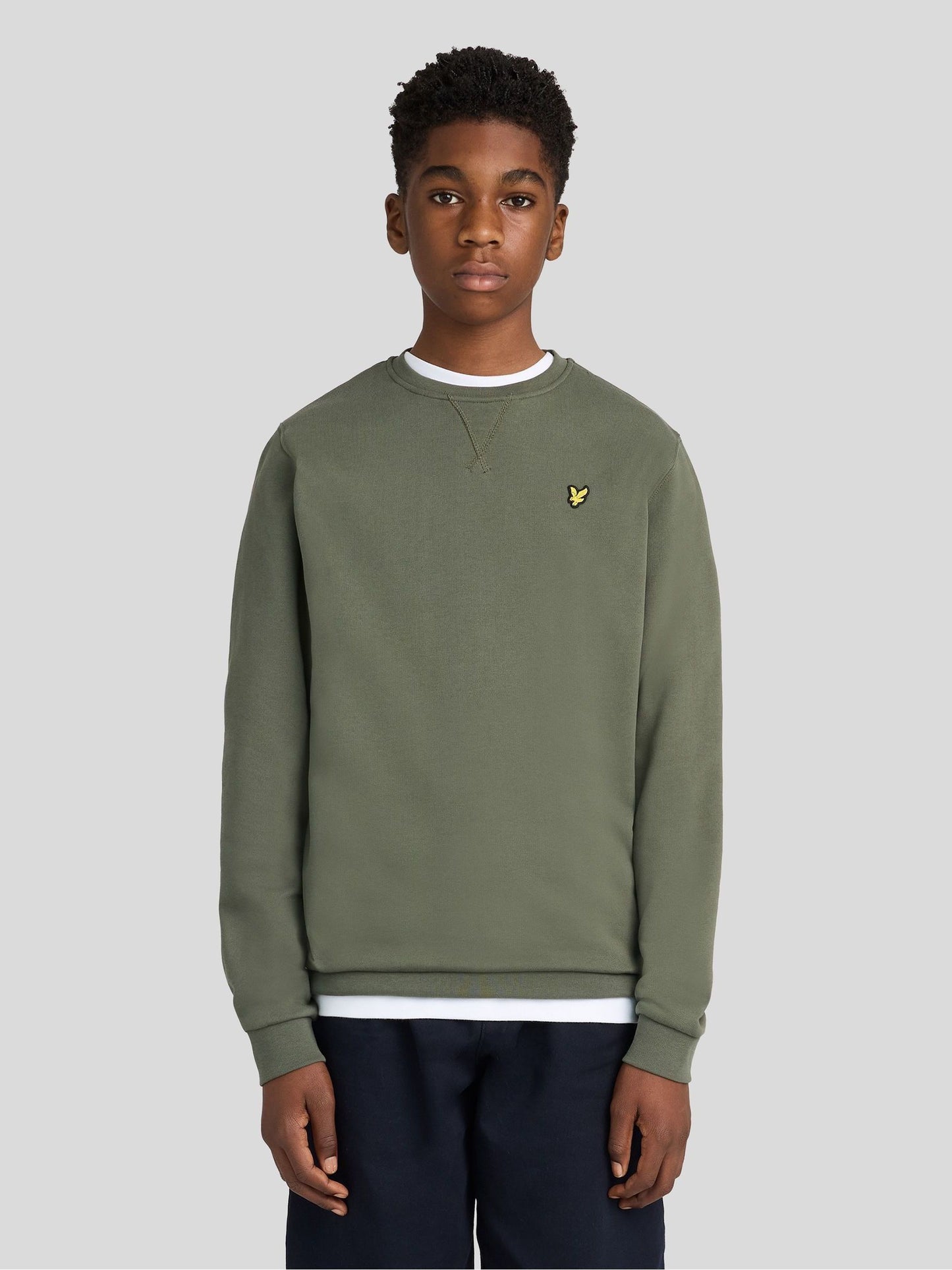 Dsiney Kidz - Lyle & Scott Green Crew Neck Boys Sweatshirt image 1
