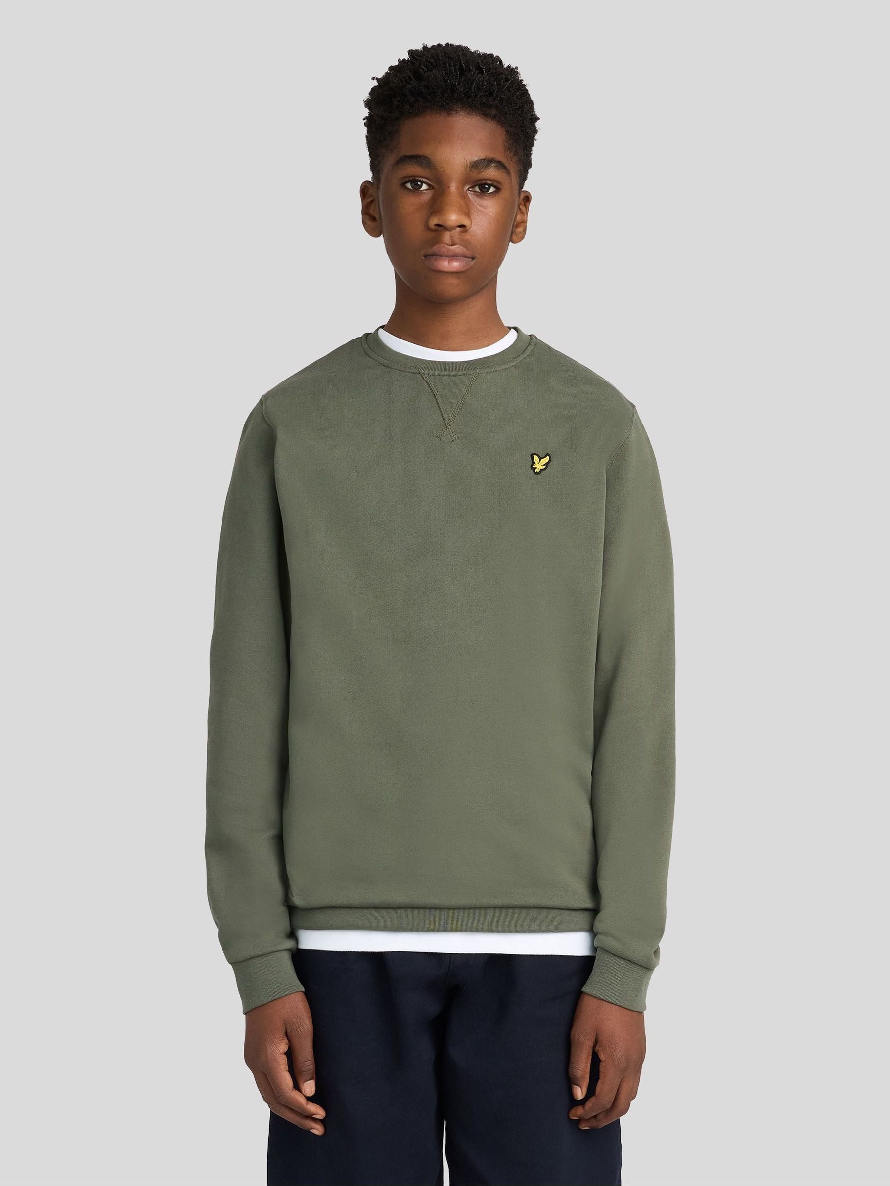Dsiney Kidz - Lyle & Scott Green Crew Neck Boys Sweatshirt image 1