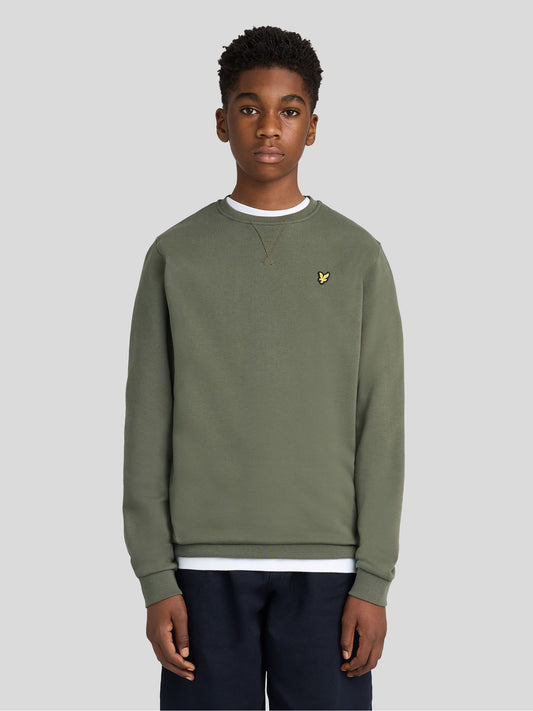 Dsiney Kidz - Lyle & Scott Green Crew Neck Boys Sweatshirt image 1