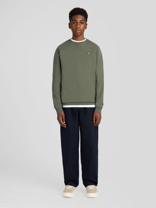 Dsiney Kidz - Lyle & Scott Green Crew Neck Boys Sweatshirt image 2