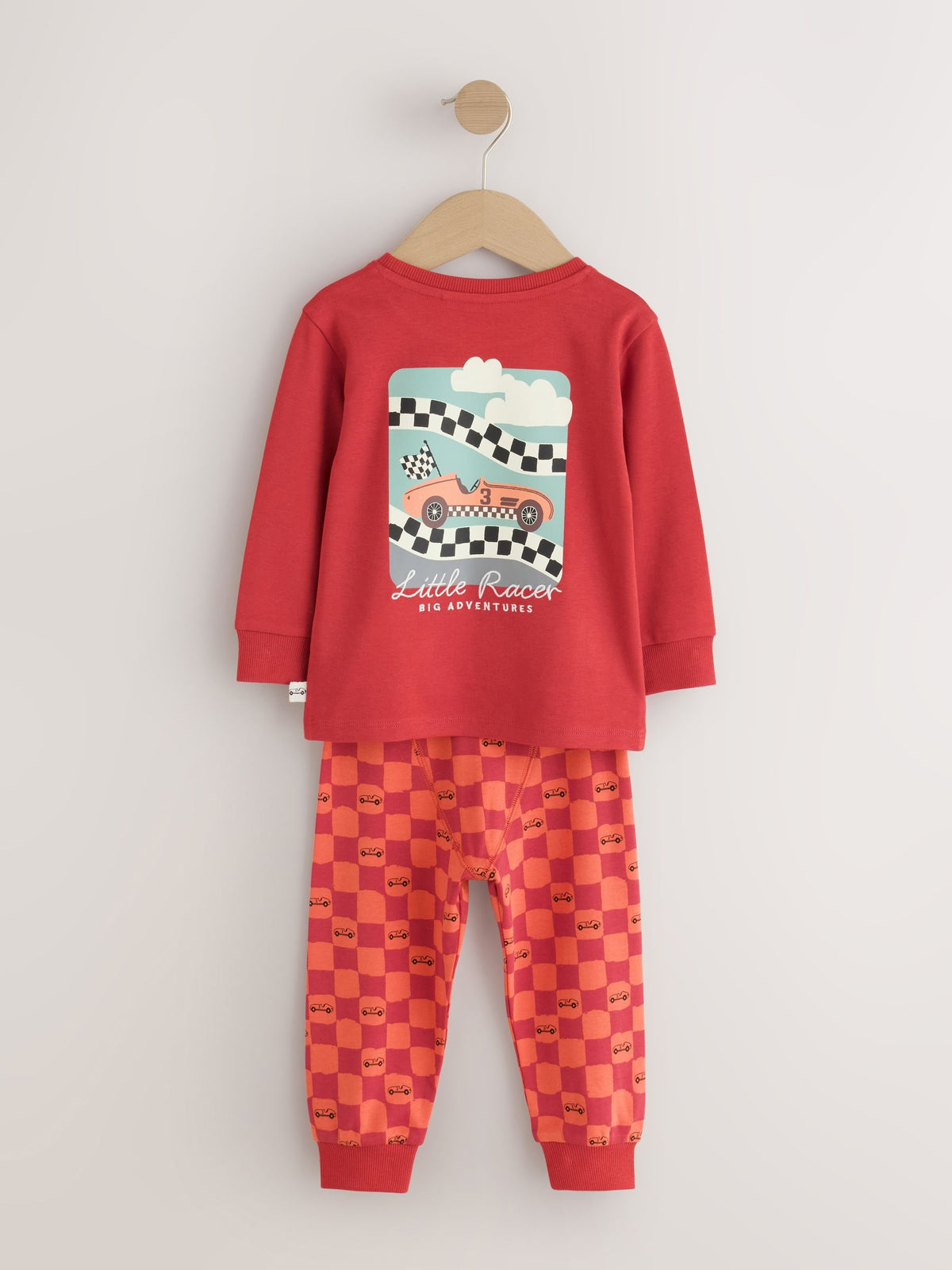 Dsiney Kidz - Red/Blue Race Car Relaxed Snuggle Pyjamas 3 Pack (9mths-10yrs) image 3