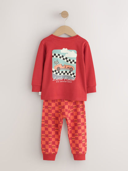Dsiney Kidz - Red/Blue Race Car Relaxed Snuggle Pyjamas 3 Pack (9mths-10yrs) image 3