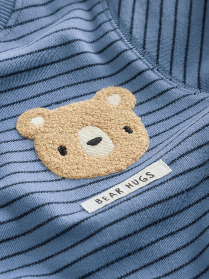Navy/Ecru Bears Snuggle Pyjamas 3 Pack (9mths-6yrs) - image 7