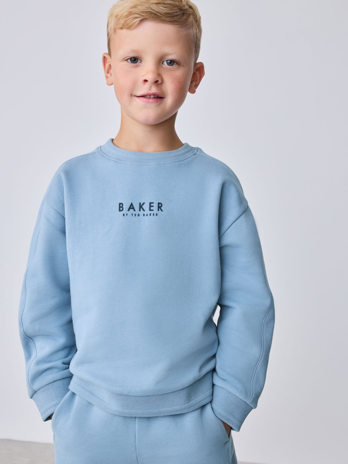 Baker by Ted Baker Mid Blue Sweatshirt and Joggers Set image 3