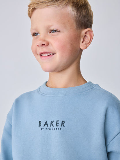 Baker by Ted Baker Mid Blue Sweatshirt and Joggers Set image 5