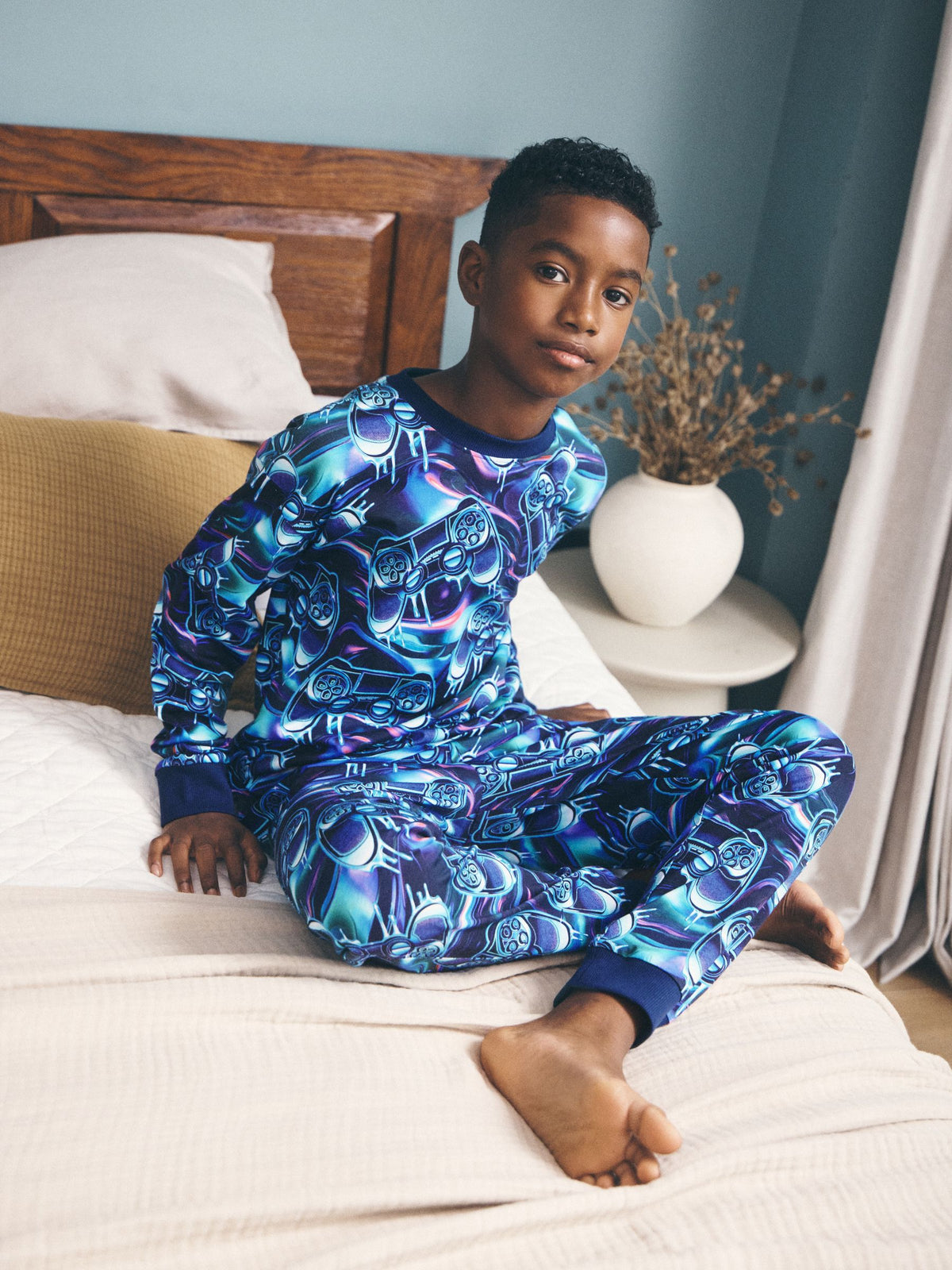 Multi Gamer Joggers Pyjama Set (3-16yrs) - image 1
