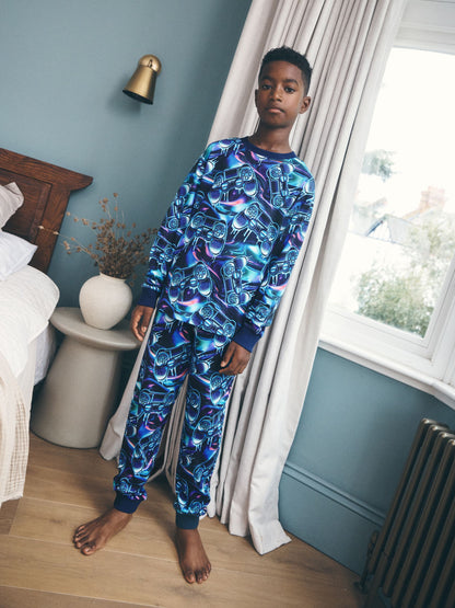 Multi Gamer Joggers Pyjama Set (3-16yrs) - image 2