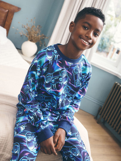 Multi Gamer Joggers Pyjama Set (3-16yrs) - image 3
