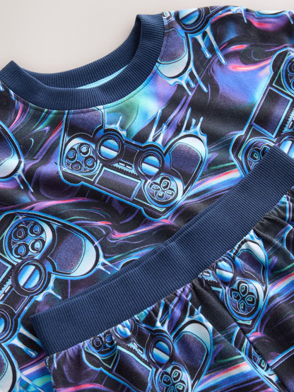 Multi Gamer Joggers Pyjama Set (3-16yrs) - image 7