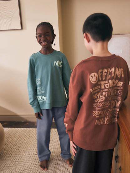Red/Green Offline Long Sleeve Pyjamas 2 Pack (3-16yrs) - image 3