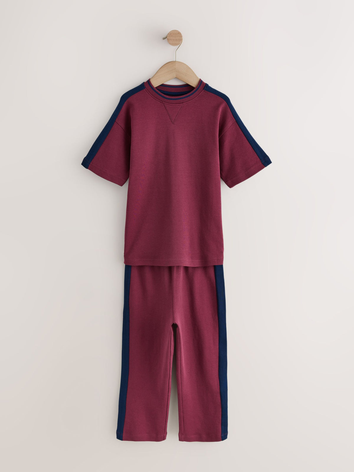Green/Blue/Red Side Stripe Short Sleeve Jogger Pyjamas 3 Pack (3-16yrs) - image 6