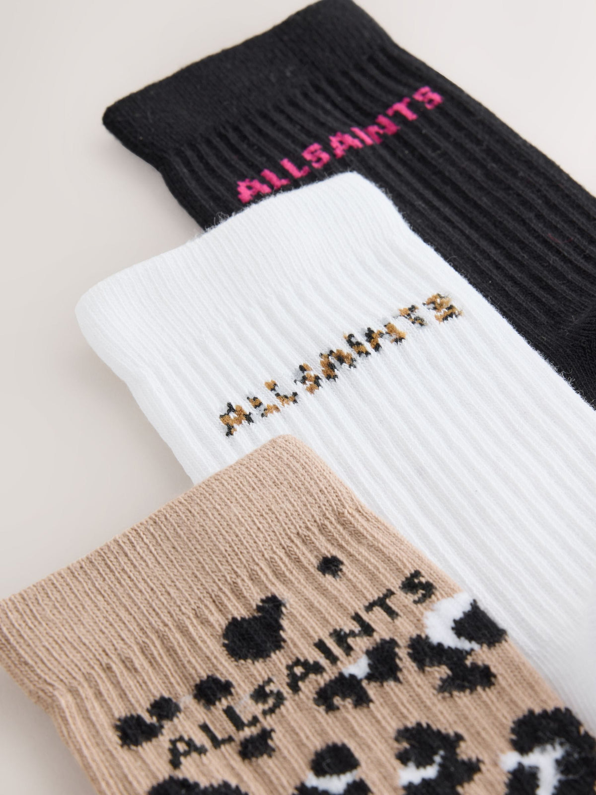 smALLSAINTS Leopard Multi Logo Socks 3 Pack - image 5
