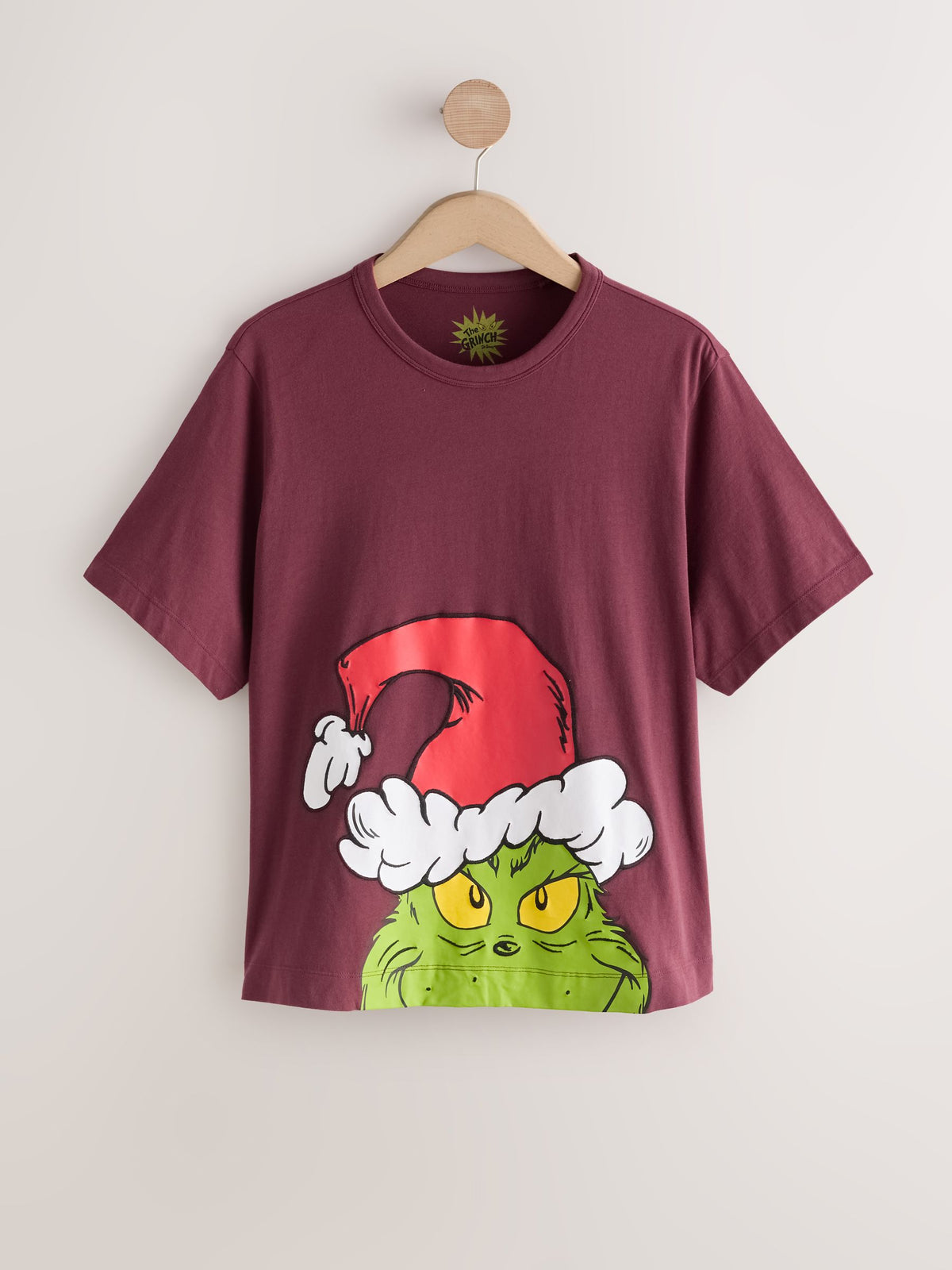 Berry Pink Grinch Licence Graphic Christmas T-Shirt - image 5